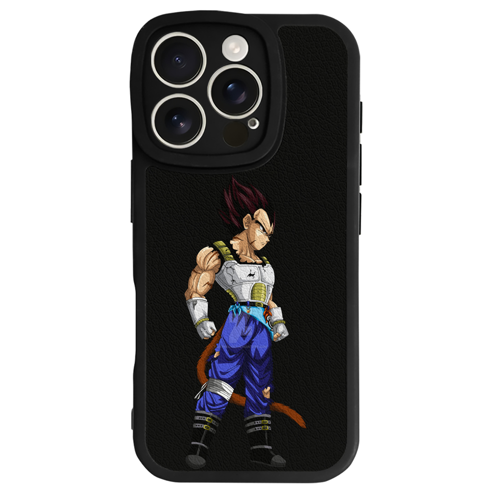 （画像用） ドラゴンボール ベジータ四世（Bejīta Yonsei）DRAGON BALL Vegeta IV 【iPhone 16シリーズ対応】シリコンスマホケース（レザー調） 材質：シリコン